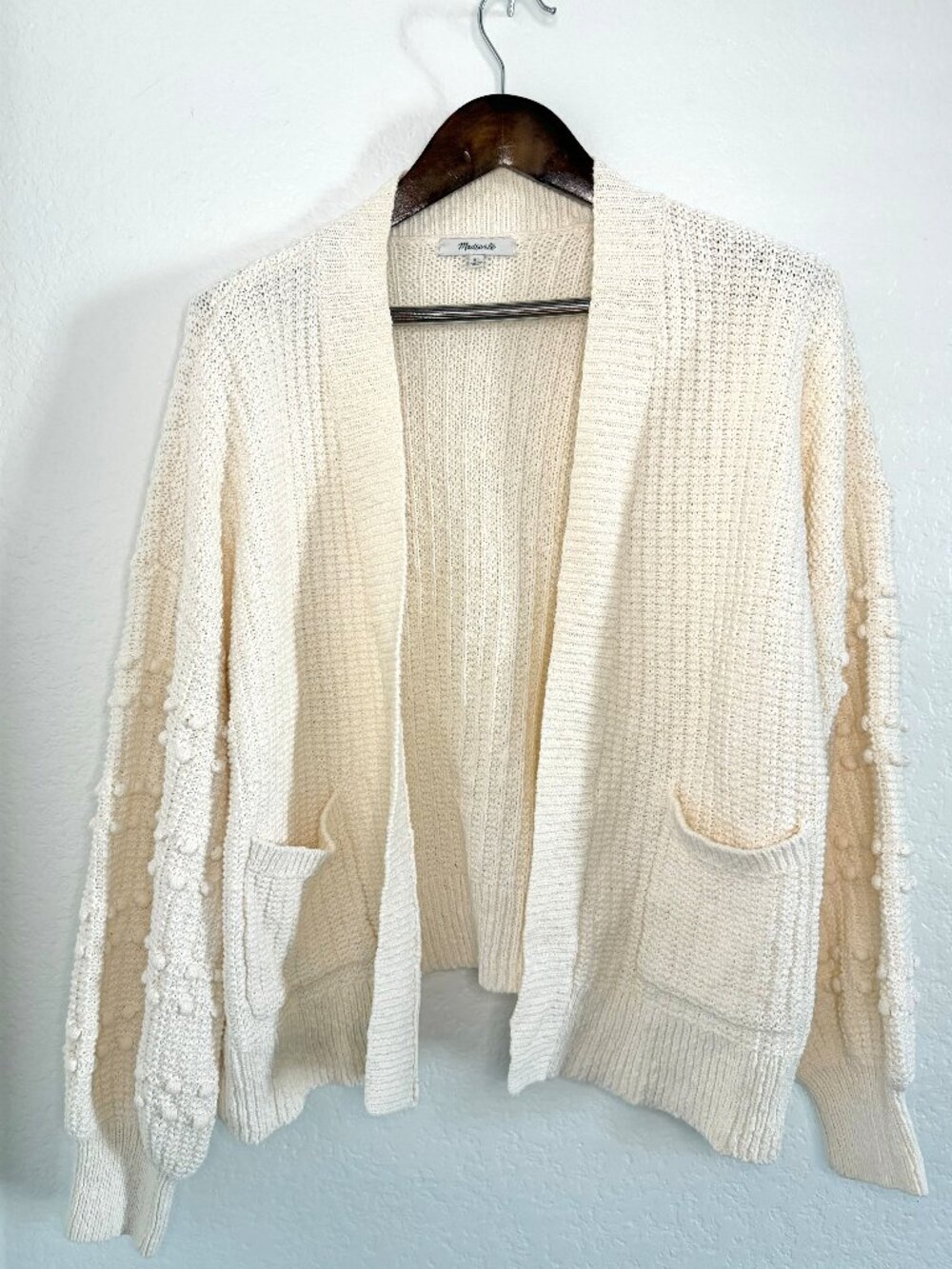 Madwell - Oversized Shaylene Bobble Detail Balloon Sleeve Cardigan - XL - Picture 5 of 12